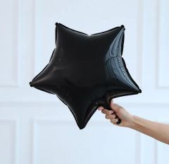 Siyah Yıldız Folyo Balon 1 Adet