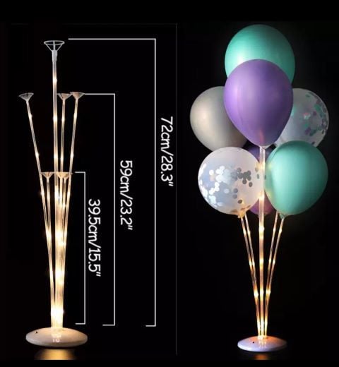 GÜN IŞIGI LEDLİ BALON STANDI ( 1 ADET )