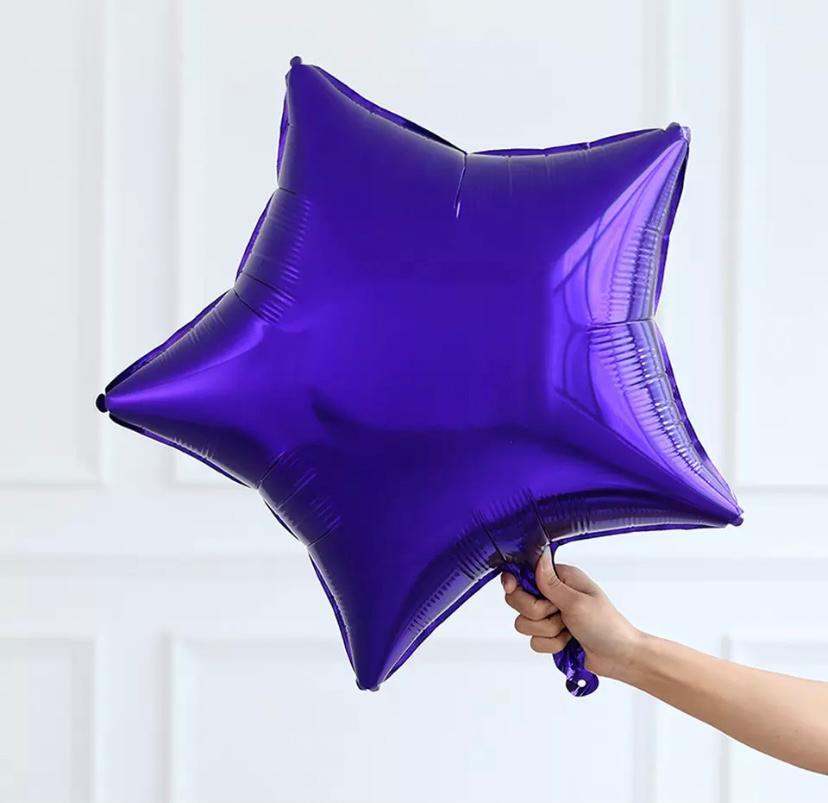Mor Yıldız Folyo Balon 1 Adet