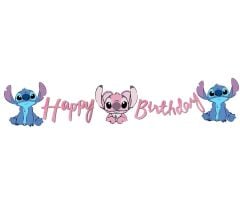Stitch Happy Birthday Yazısı