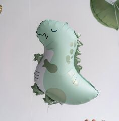 Retro Yeşil Dinazor Folyo Balon