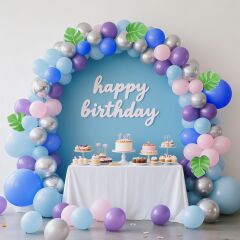 Stitch Teması Balon Zinciri