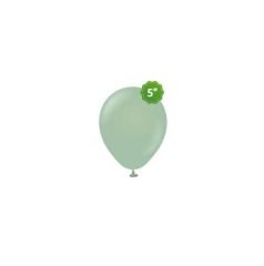 100 Adet 5 inç Kış Yeşili Retro Balon