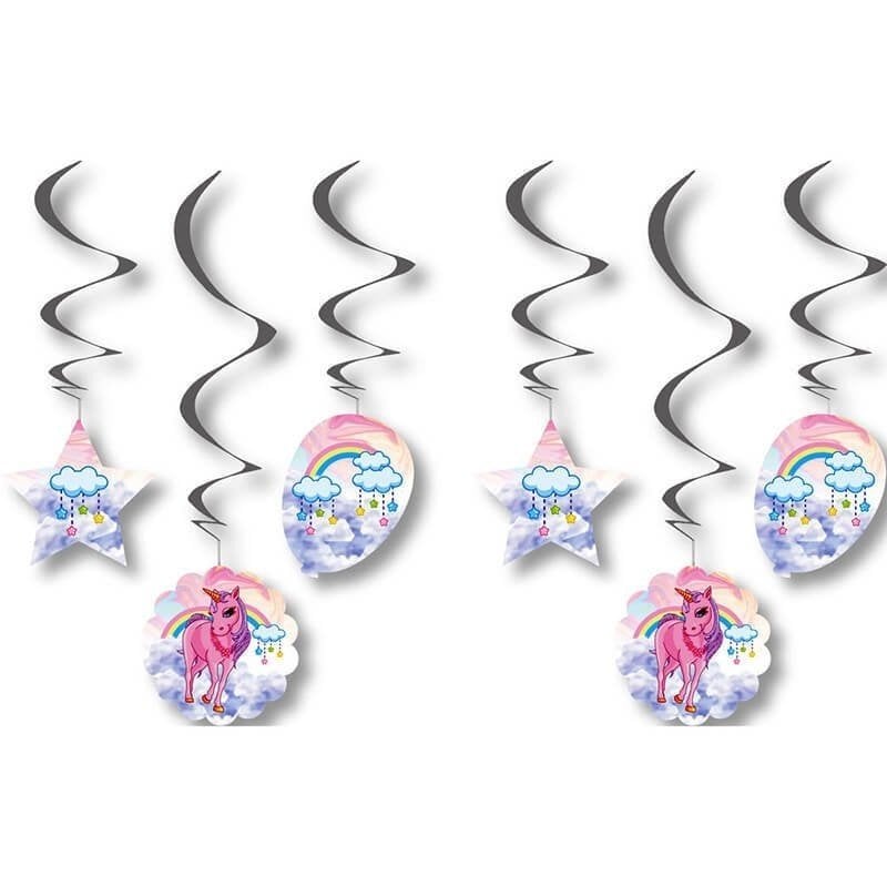 Ünicorn Sarkıt Süs 6 Adet