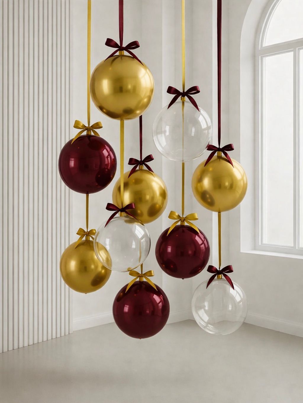 Bordo Altın Balls Konsept