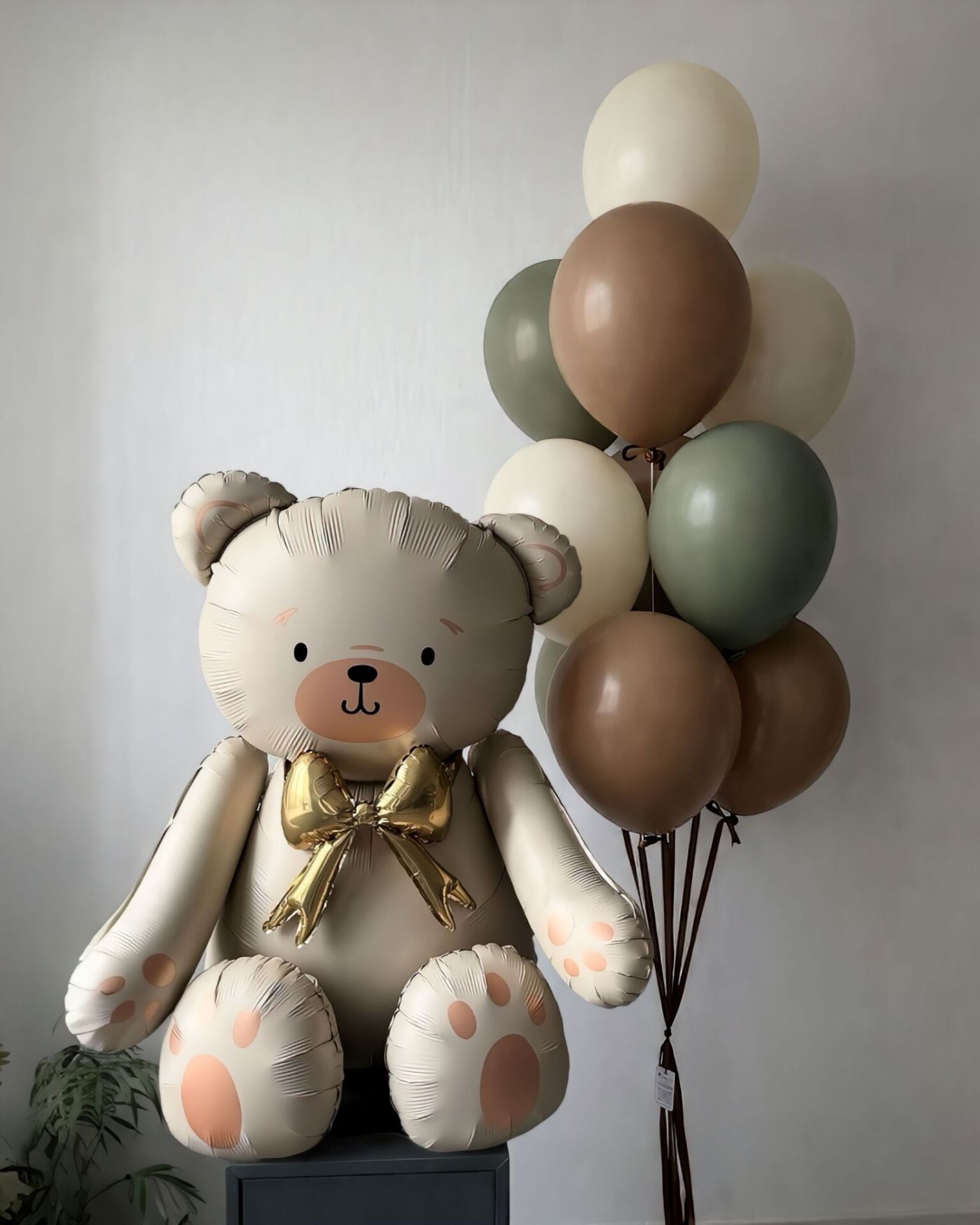 Bej Bear Balon Demeti