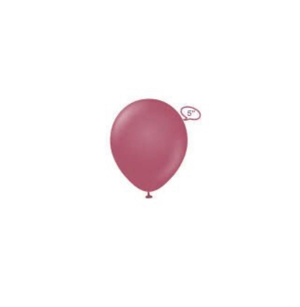 100 Adet 5 inç Yaban Çilegi Retro Balon