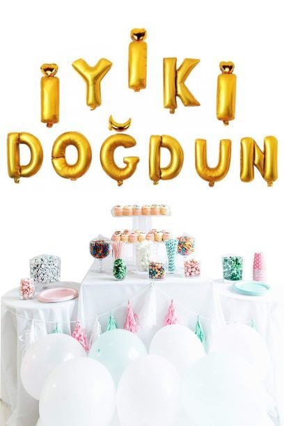 GOLD İYİ Kİ DOĞDUN FOLYO BALON