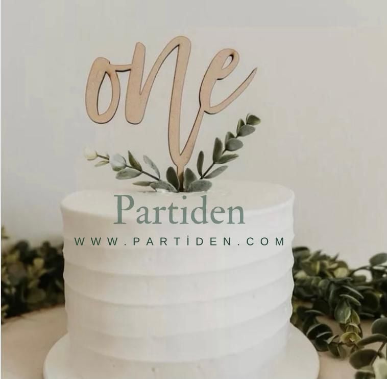 Ahşap One Pasta Süsü