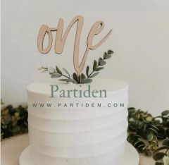 Ahşap One Pasta Süsü