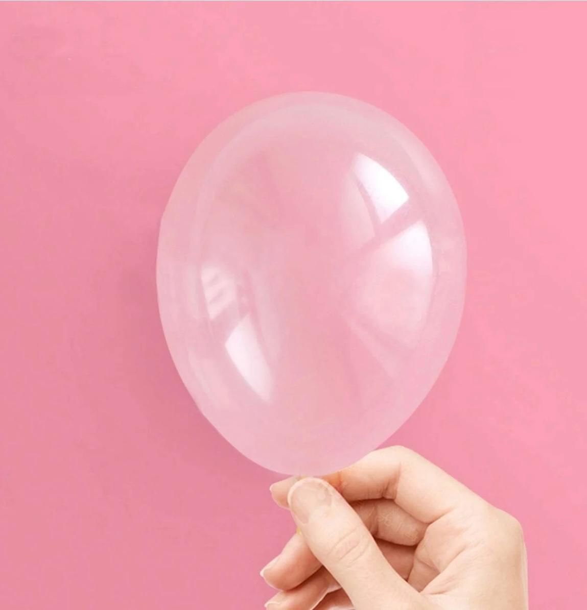 100 Adet 5 inç Şeffaf Lateks Balon