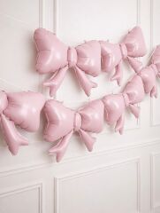 2'li Mini Pembe Fiyonk Folyo Balon