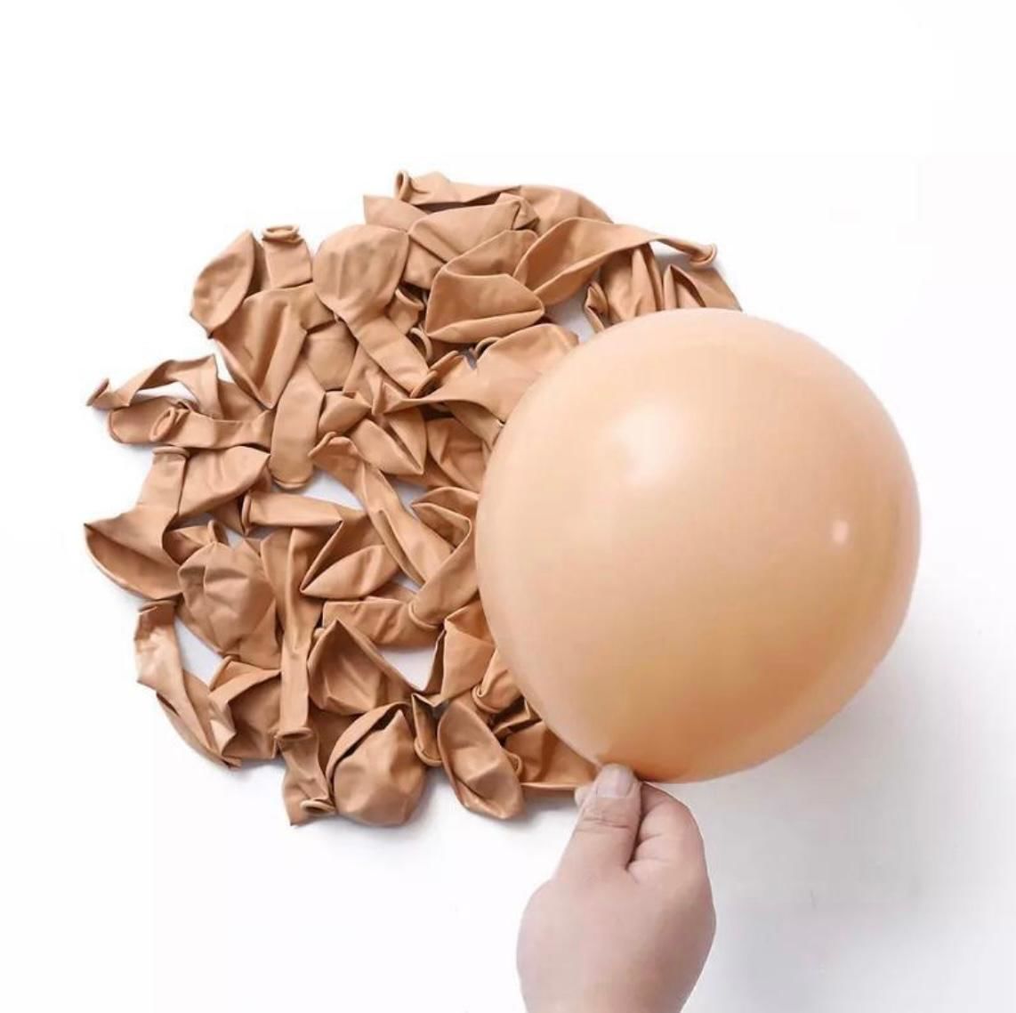 100 Adet 5 inç Sütlü Kahve Balon