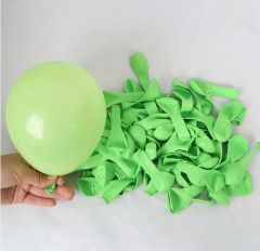 100 Adet 5 inç Fıstık Yeşil Pastel Balon