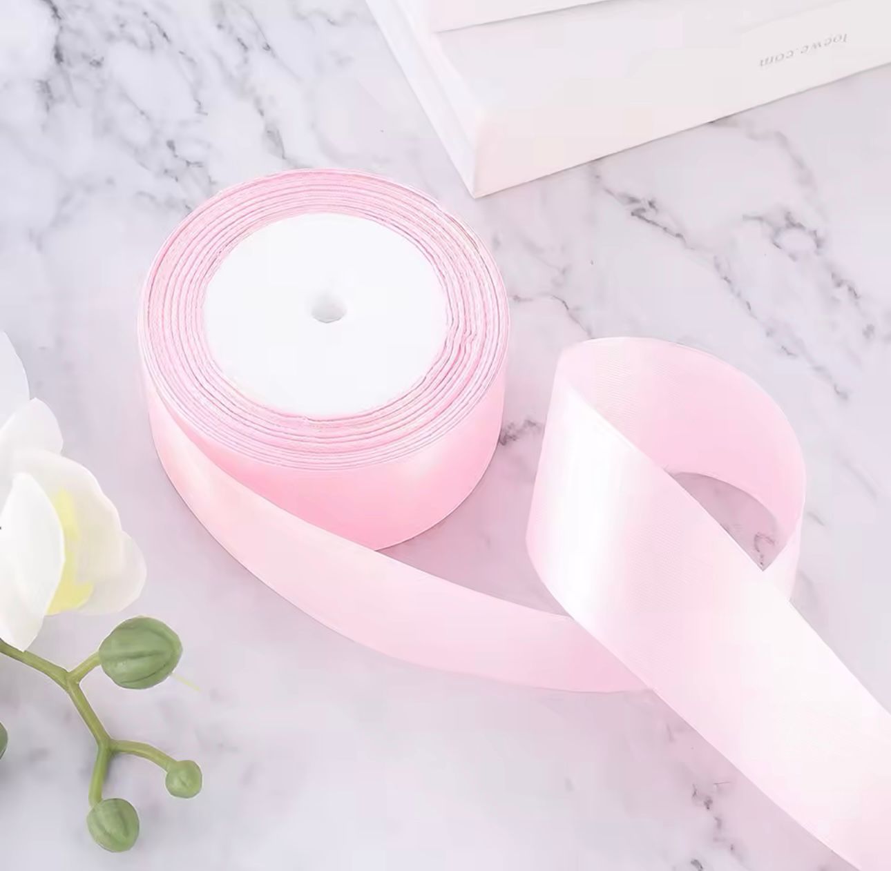 3 Cm Saten Pembe Kurdele