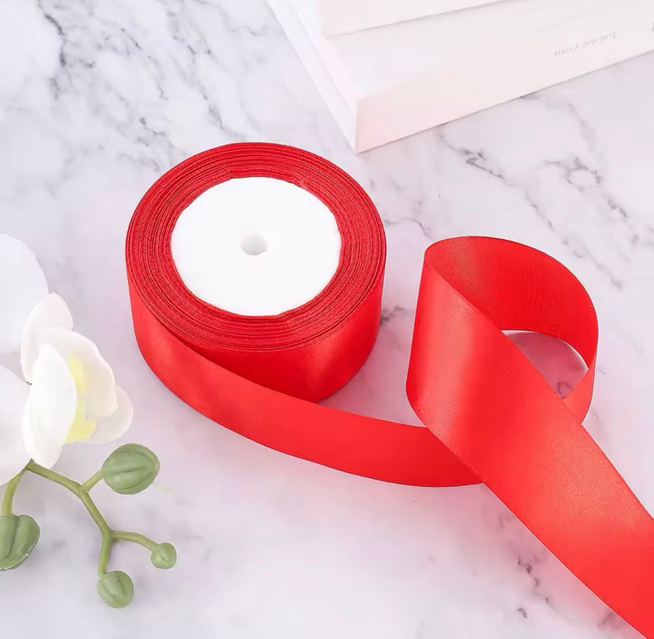3 Cm Saten Kırmızı Kurdele