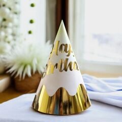 Kukuleta Sarı Pembe Altın Happy Birthday Mod 11