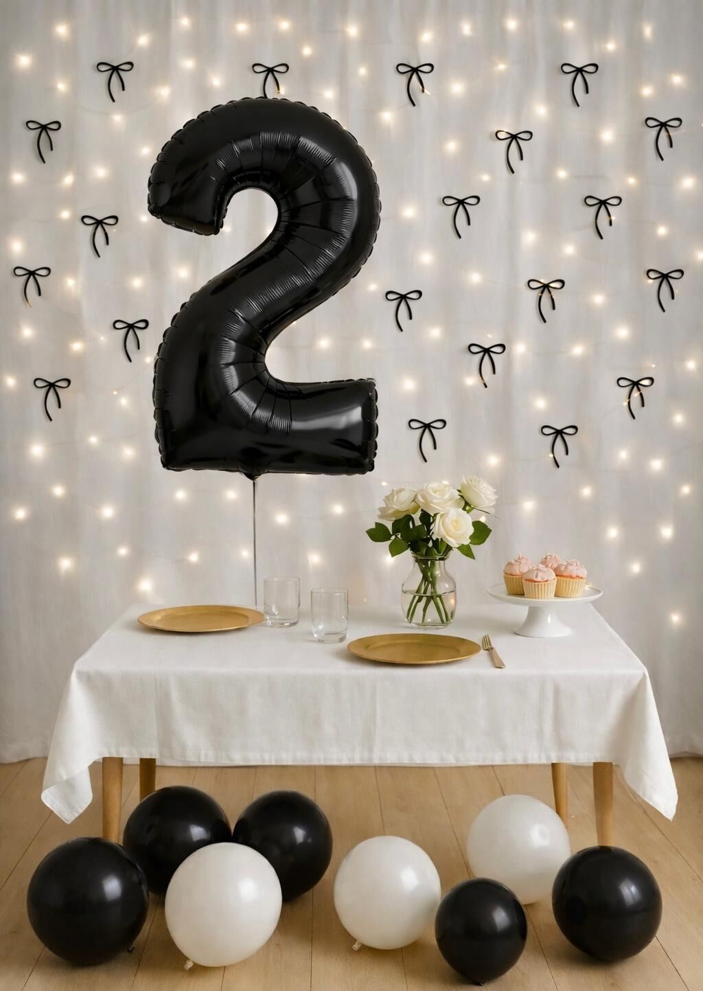 Siyah Fiyonk Fon Konsept