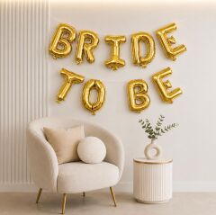 35cm Gold Bride To Be Folyo Balon