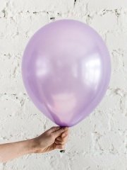 100 ADET LİLA METALİK BALON