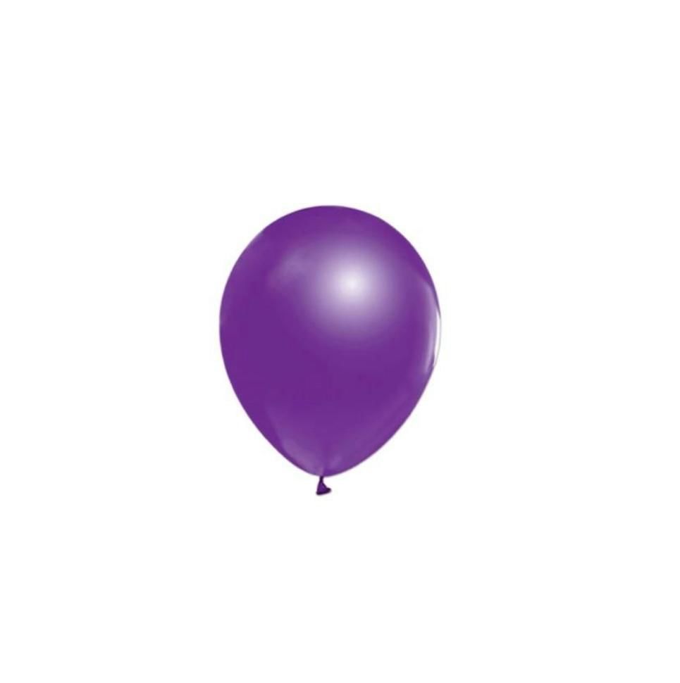 100 Adet 5 inç Mor Pastel Balon