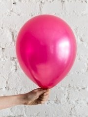 100 ADET FUŞYA METALİK BALON