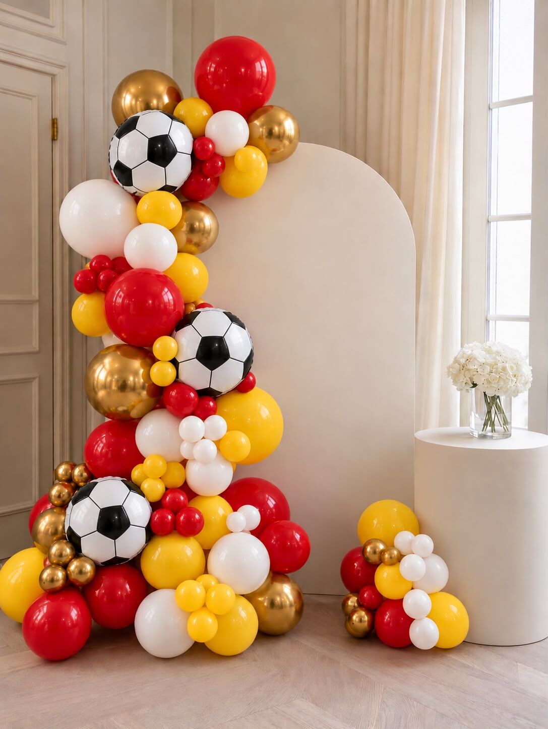 Sarı Kırmızı Futbol Balon Zinciri