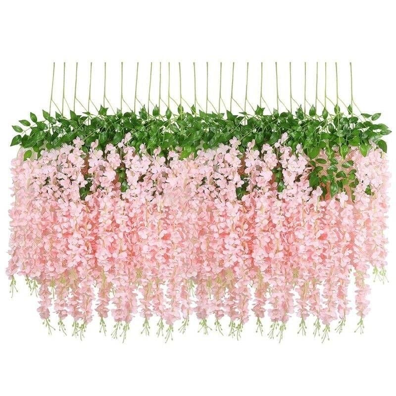 Pembe Yapay Akasya Çiçeği