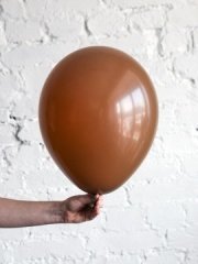 100 ADET KAHVE RENGİ METALİK BALON