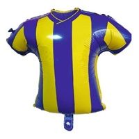 Sarı Lacivert Forma Folyo Balon