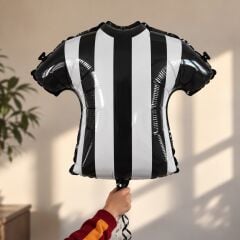 Siyah Beyaz Forma Folyo Balon